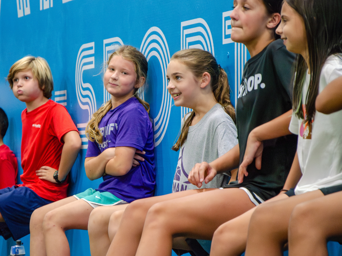 Young athletes in strength and conditioning class